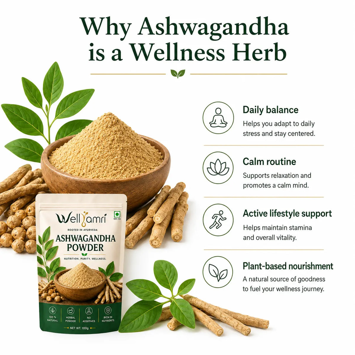 Wellyamri Ashwagandha Powder