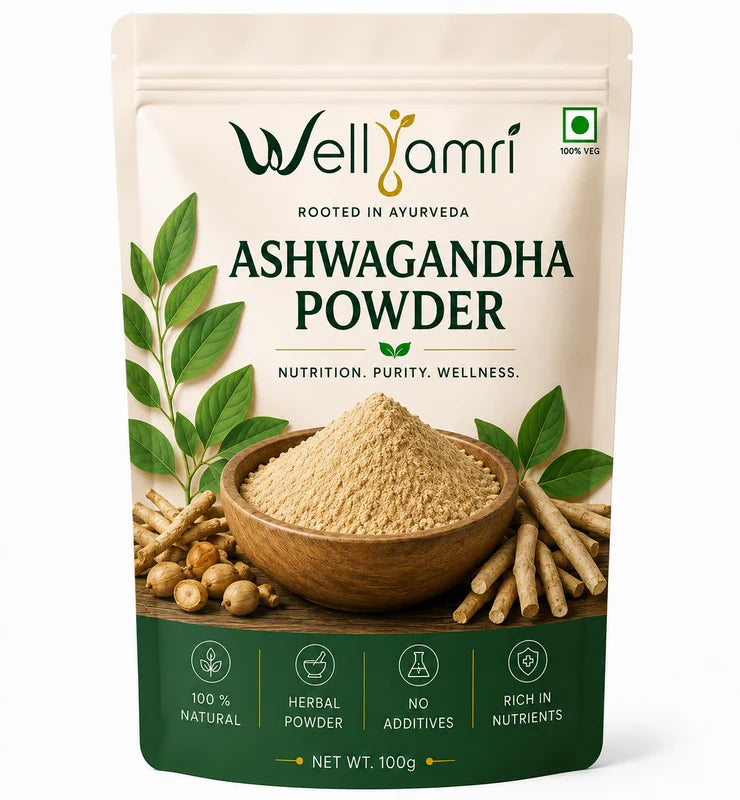 Wellyamri Ashwagandha Powder 100g – Natural Ashwagandha Powder