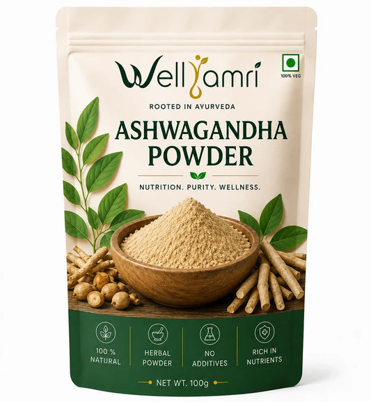 Wellyamri Ashwagandha Powder 100g – Natural Ashwagandha Powder